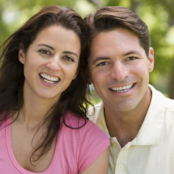 Happy mature couple with perfect smiles