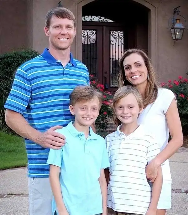 Dr. Cowen with his wife and two sons.